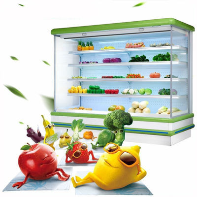 Hypermarket Vegetable / Meat Commercial Display Freezer